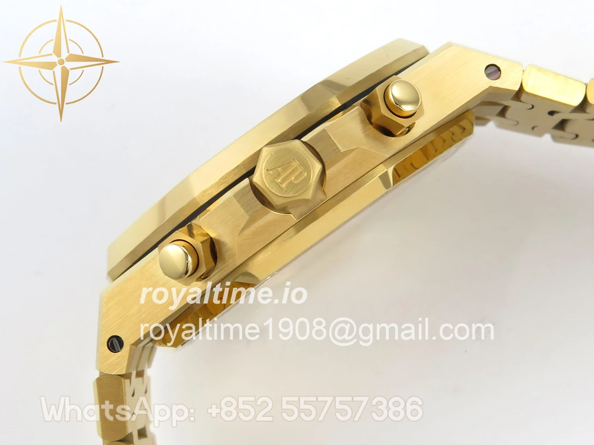 Audemars Piguet Royal Oak Chrono 26240 YG DDSF YG Smoked Dial on YG Bracelet DD4401 - Image 10