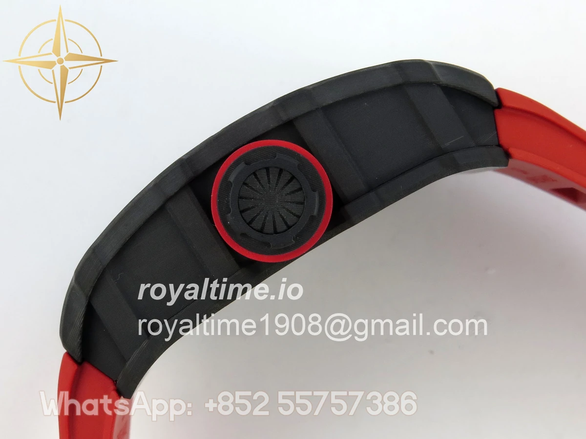 Richard Mille RM035-01 Black Carbon ZF Skeleton Dial On Red Rubber Strap RMUL2 - Image 10