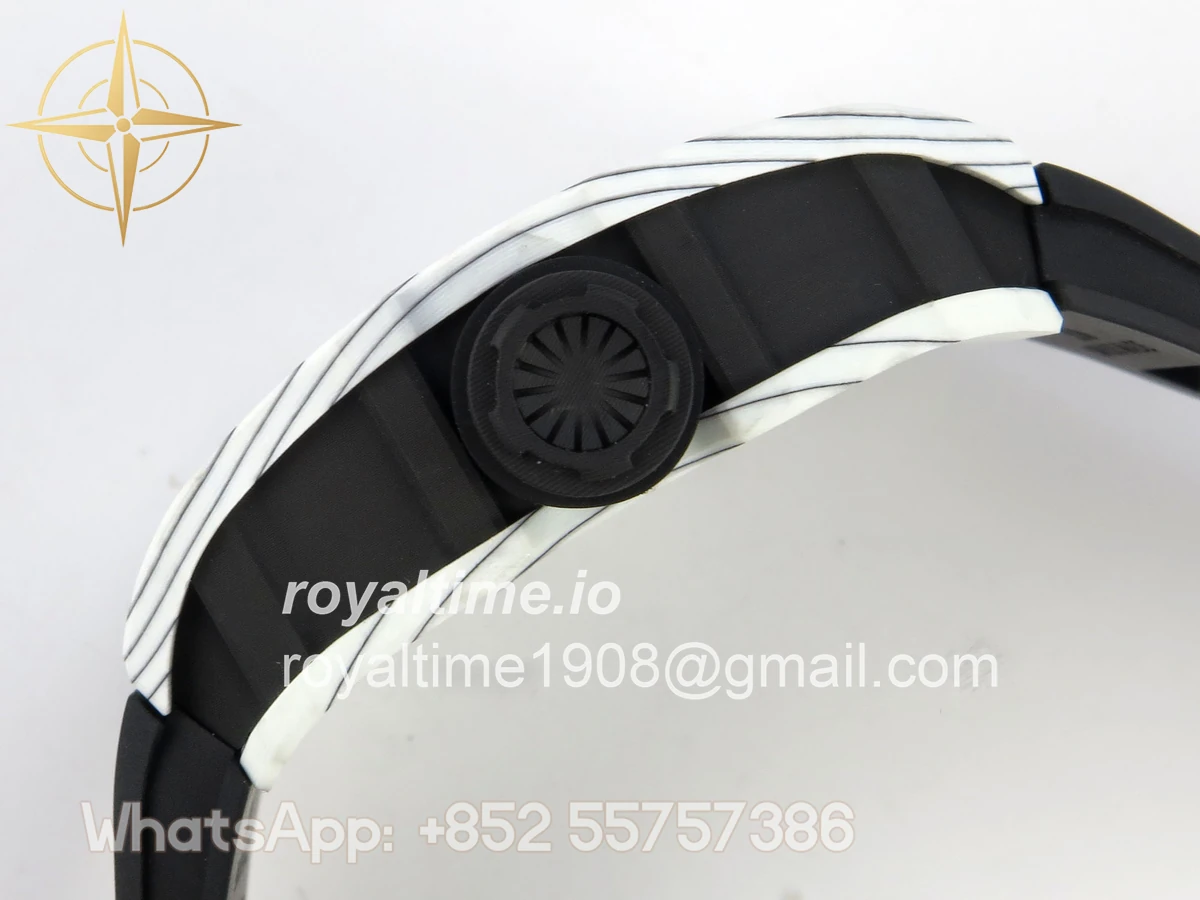 Richard Mille RM035-01 White Carbon ZF Skeleton Dial On Black Rubber Strap RMUL2 - Image 10