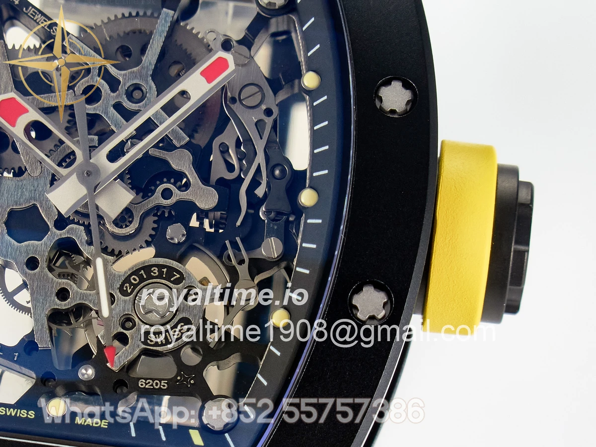 Richard Mille RM035-02 Black Ceramic SONIC Skeleton Dial on Black Rubber Strap RMUL1 - Image 10