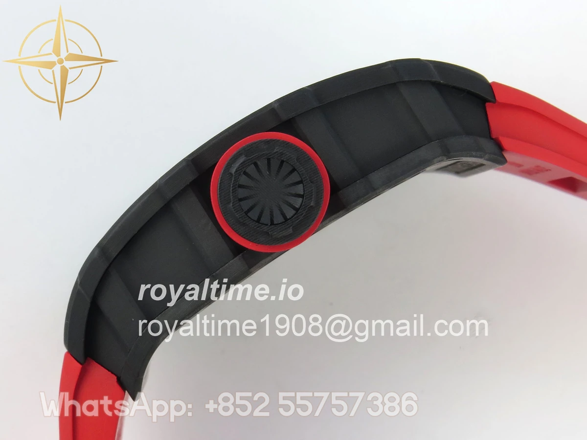 Richard Mille RM035-02 NTPT ZF Skeleton Dial on Red Rubber Strap RMAL1 V7 - Image 10