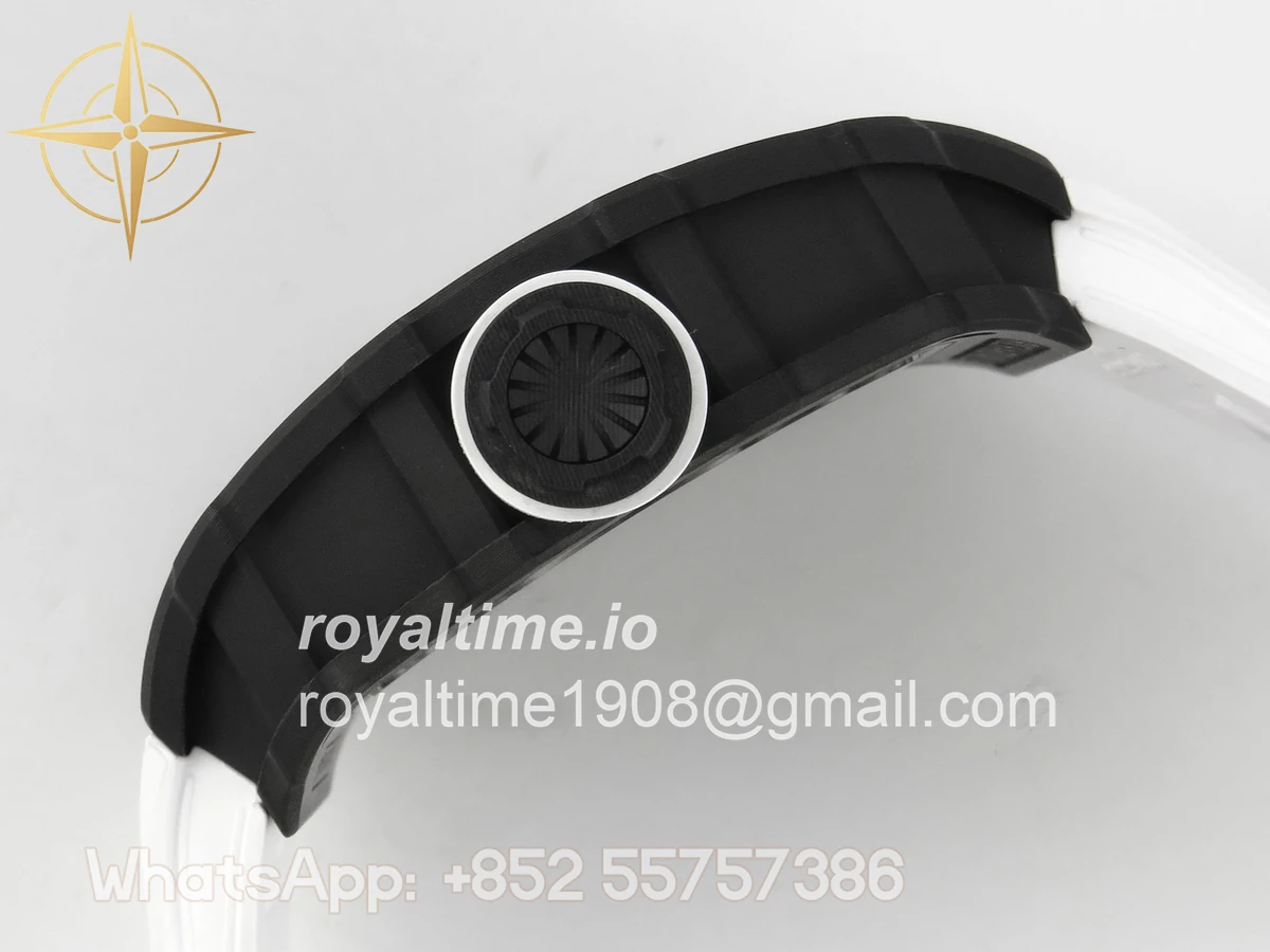 Richard Mille RM035-02 NTPT ZF Skeleton Dial on White Rubber Strap RMAL1 V7 - Image 10