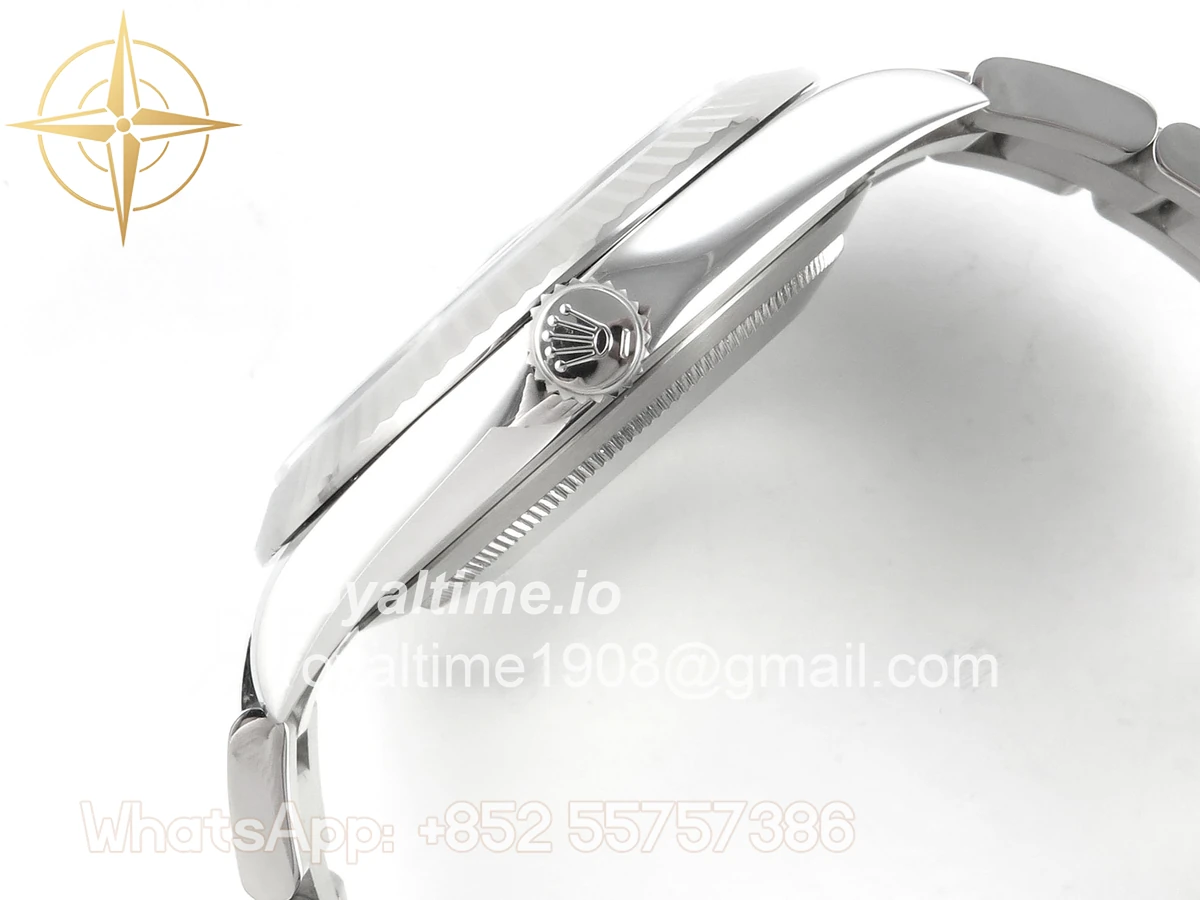 Rolex DateJust 41 126334 904L SS SCF Gray Diamonds Dial on Oyster Bracelet VR3235 - Image 10