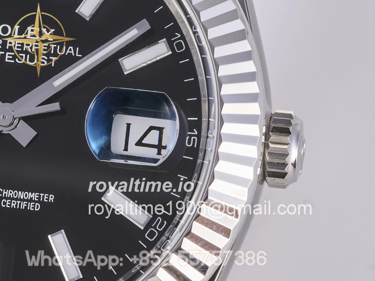 Rolex DateJust 41 126334 Clean Plus 904L Steel Black Dial on Jubilee Bracelet JH3235 (Free Sprung) - Image 10