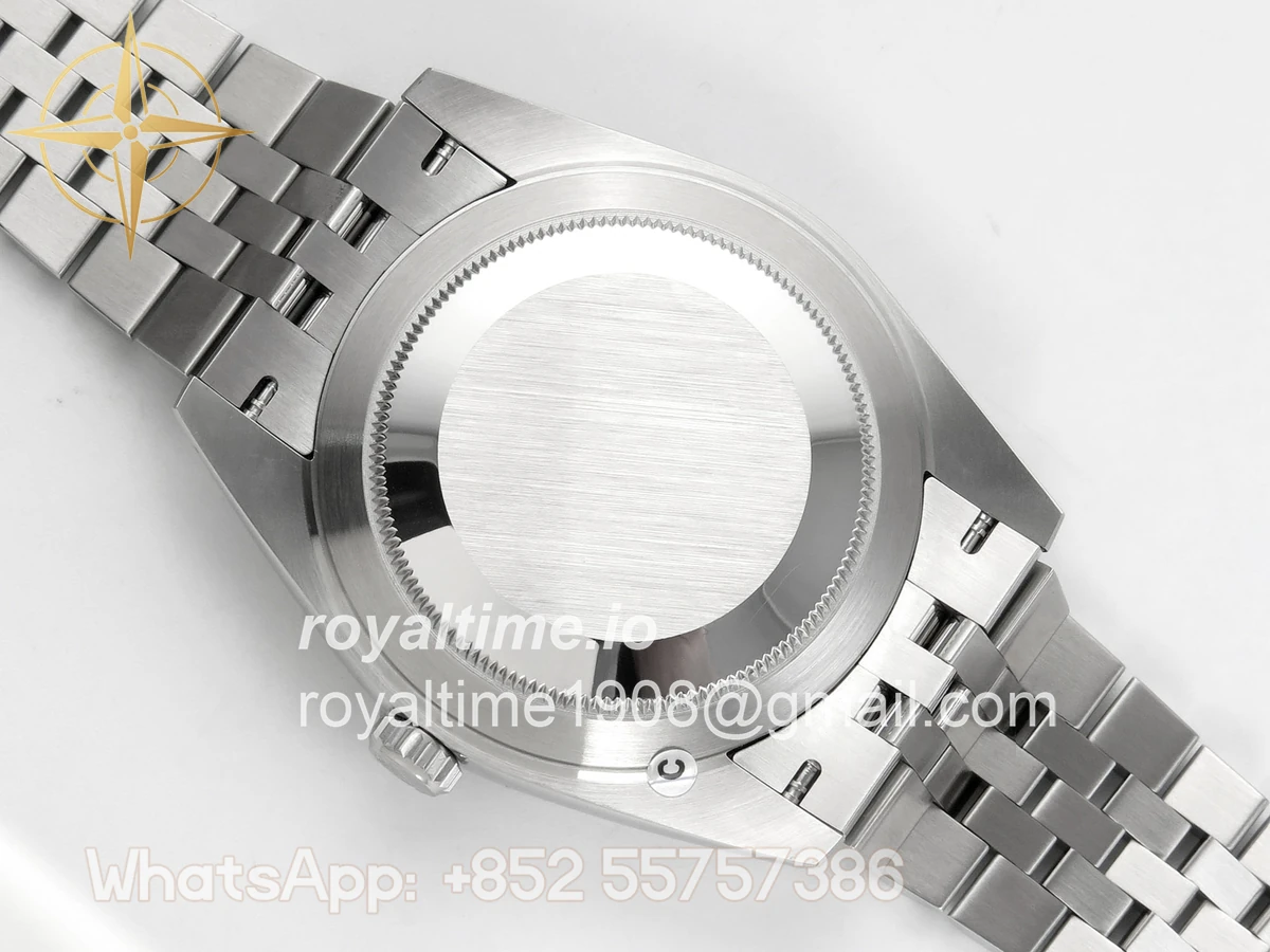 Rolex DateJust 41 126334 904L SS SCF Gray Dial Green Roman on Jubilee Bracelet VR3235 - Image 11