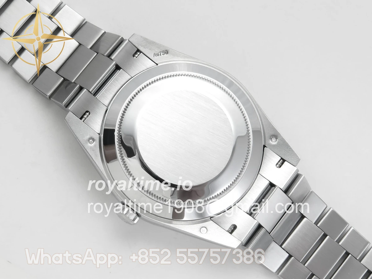Rolex Day Date 40 SS TMF Blue Roman Dial on President Bracelet VR3255 (220g) - Image 11