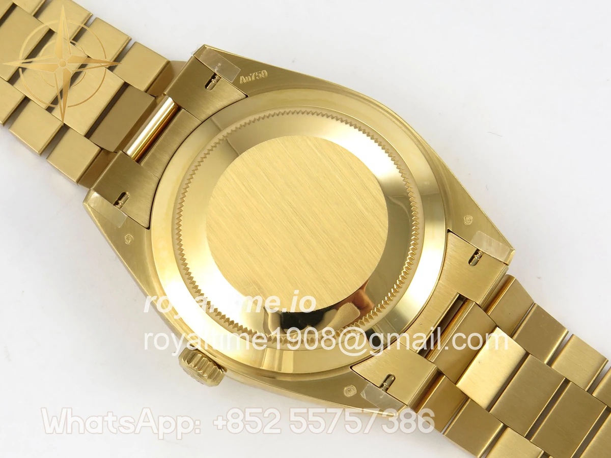 Rolex Day Date 40 YG 228238 QF YG Stick Dial on President Bracelet A2836 V6 (200g) - Image 11