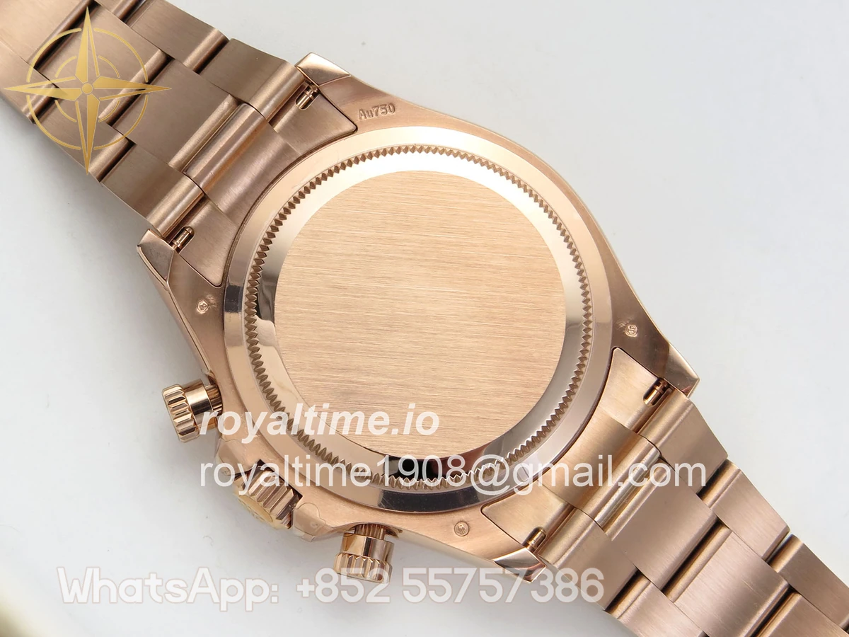 Rolex Daytona 126505 RG UFO Brown/Black Dial on RG Bracelet UF4131 (Free Sprung) - Image 11