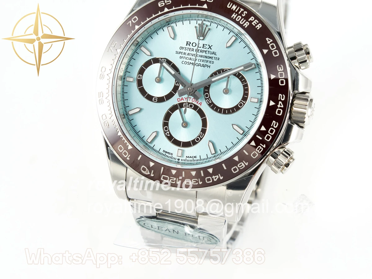 Rolex Daytona 126506 SS Clean Plus 904L Steel Ice Blue Dial on Oysterflex Strap DD4131 - Image 11
