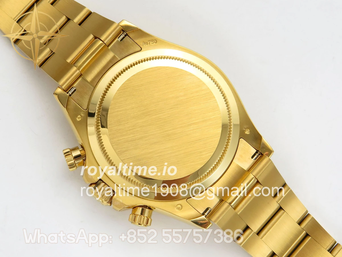 Rolex Daytona 126508 YG UFO Black/YG Diamonds Dial on YG Bracelet UF4131 (Free Sprung) - Image 11