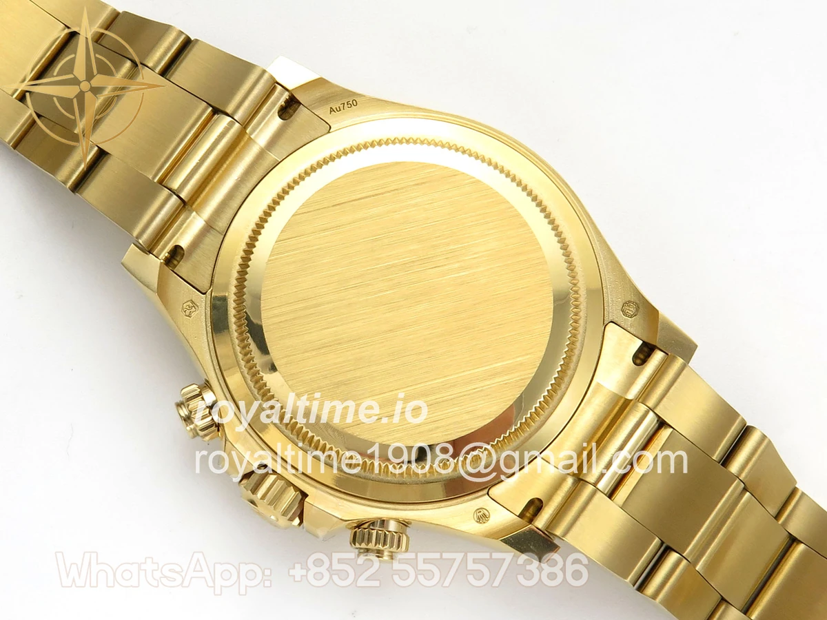 Rolex Daytona 126508 AVF Black/YG Diamonds Dial on YG Bracelet DD4131 (Mod) - Image 11