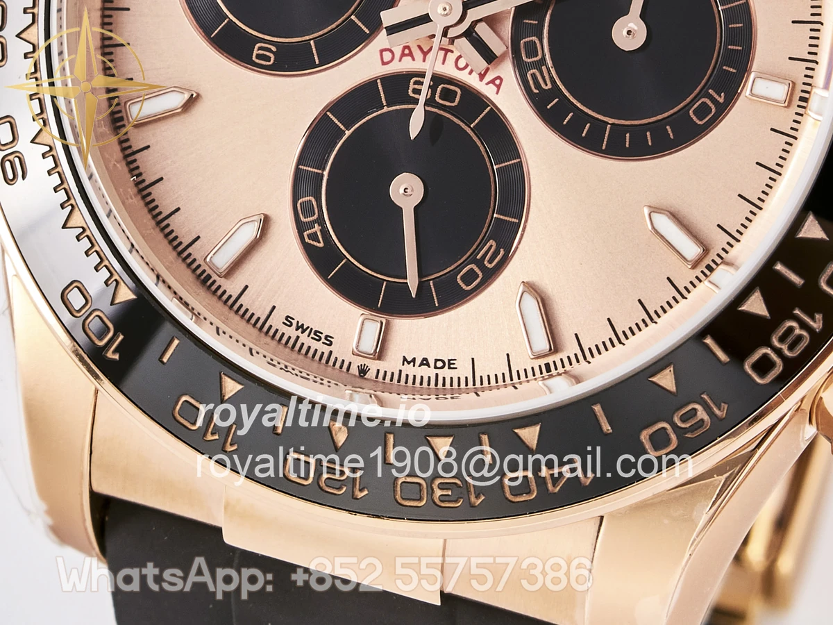 Rolex Daytona 126515 TMF RG/Black Dial on Oysterflex Strap DD4131 - Image 11