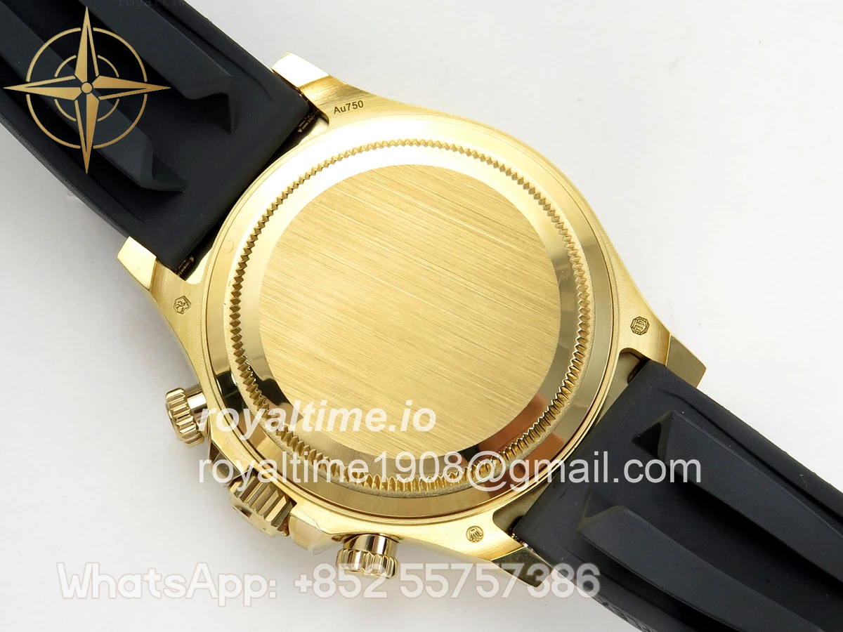 Rolex Daytona 126518 AVF YG/Black Dial on Oysterflex Strap DD4131 (Mod) - Image 11