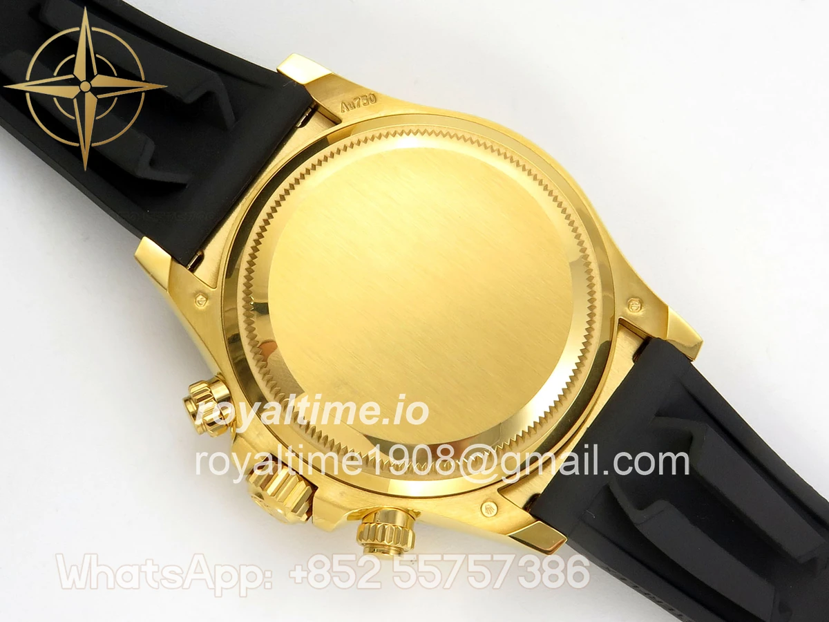 Rolex Daytona 126518 TMF Black Stick Dial on Oysterflex Strap DD4131(162g) - Image 11