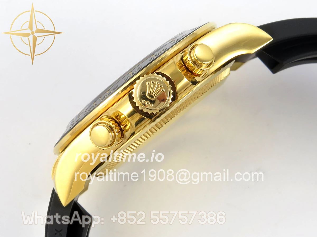 Rolex Daytona 126518 YG Clean Plus Tiffany Blue Dial on Black Rubber Strap DD4131 - Image 11