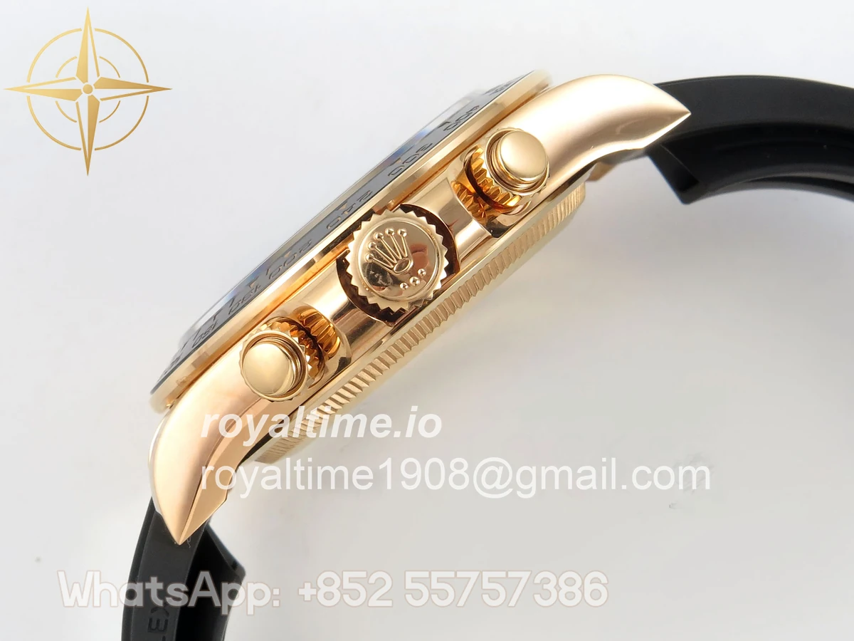 Rolex Daytona 126515 RG Clean Plus 904L Steel RG/Black Dial on Oysterflex Strap DD4131 - Image 11