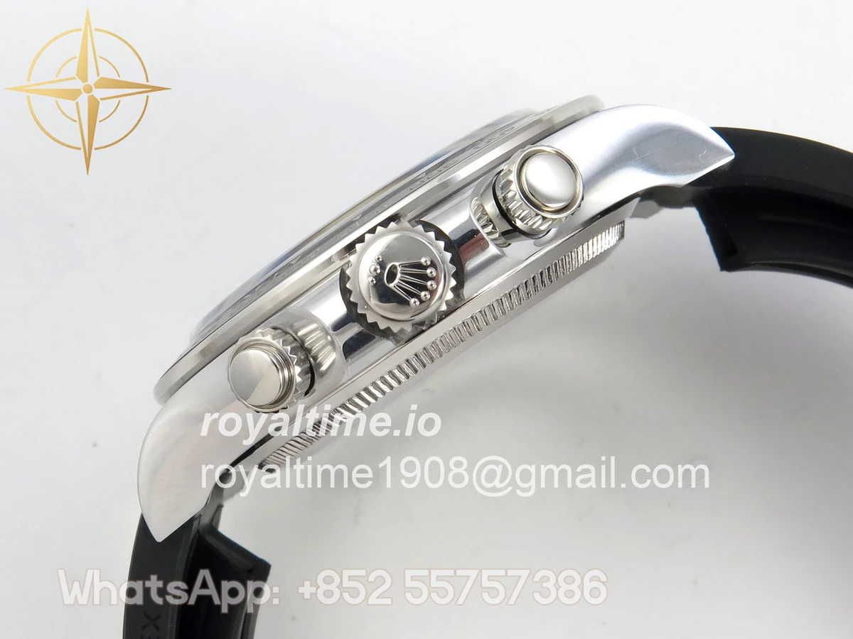 Rolex Daytona 126519 ARF Black/Silver Diamonds Dial on Oysterflex Strap DD4131 V2 (Weighted) - Image 11