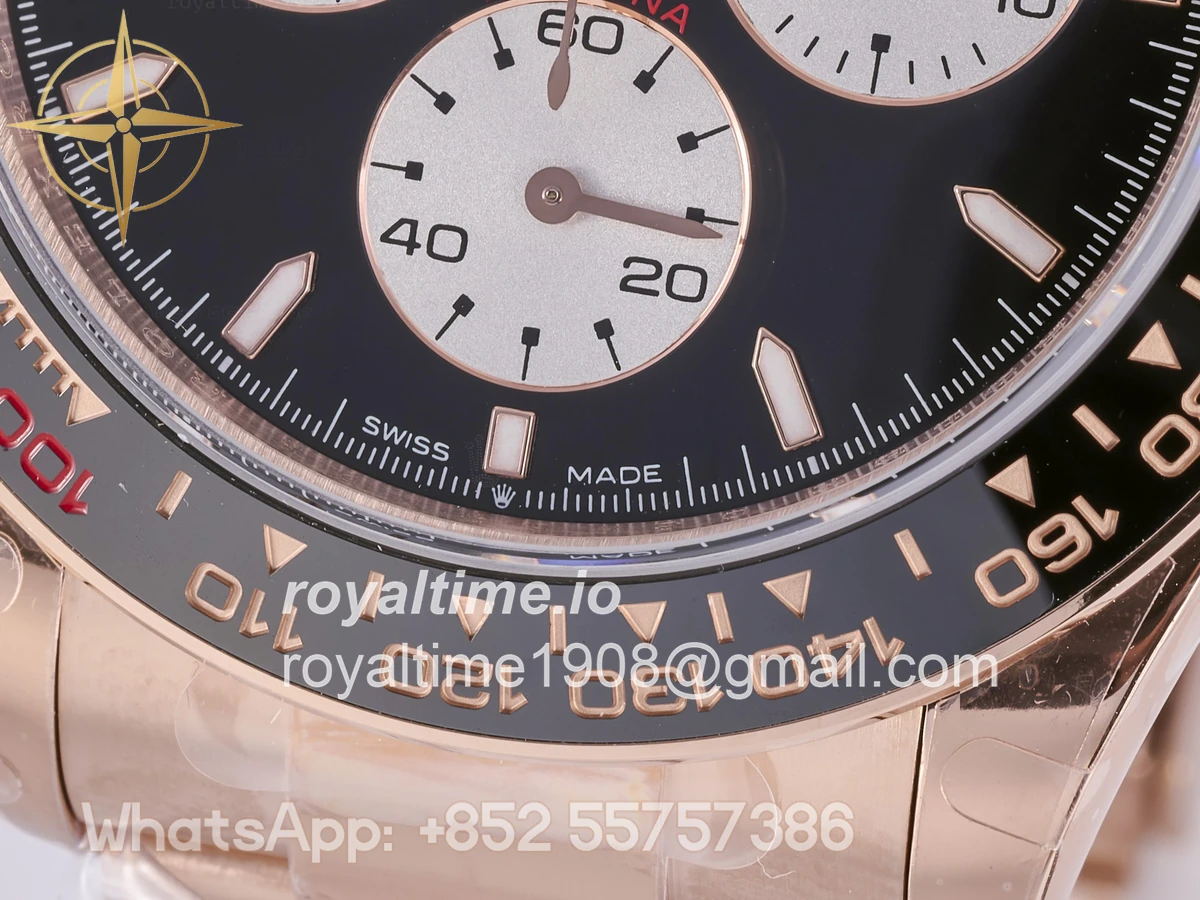 Rolex Daytona 126525 LN Le Mans QF on RG Bracelet JH4132 Free Sprung (Weighted) 175g - Image 11