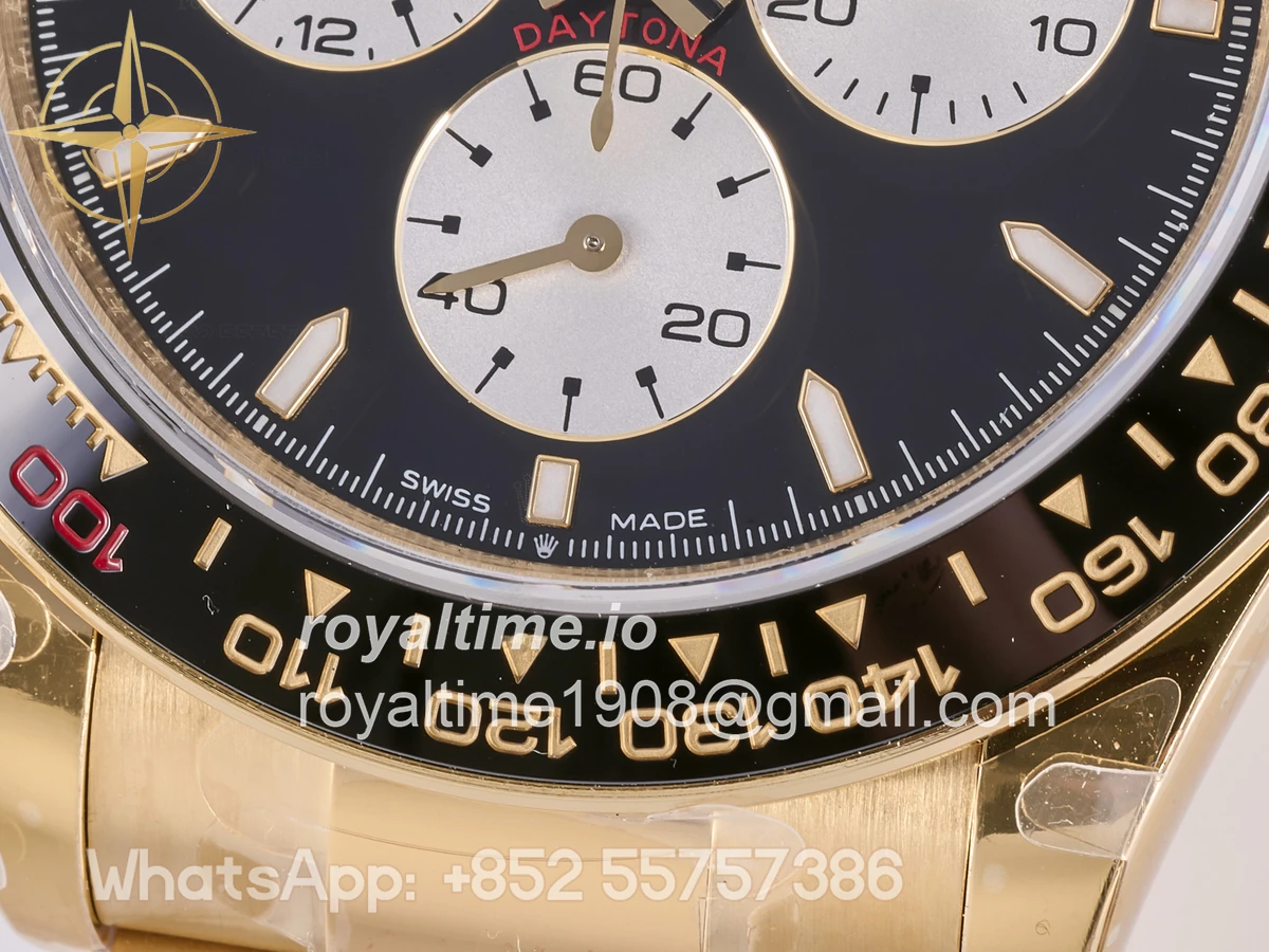 Rolex Daytona 126528 LN Le Mans QF on YG Bracelet JH4132 Free Sprung (Weighted) 175g - Image 11