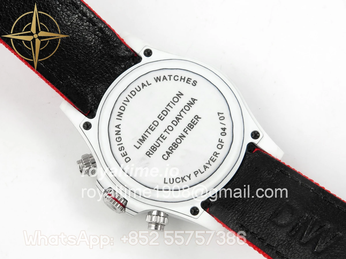 Rolex Daytona DIW White Carbon "LUCKY PLAYER QF" DIWF DD4801 - Image 11