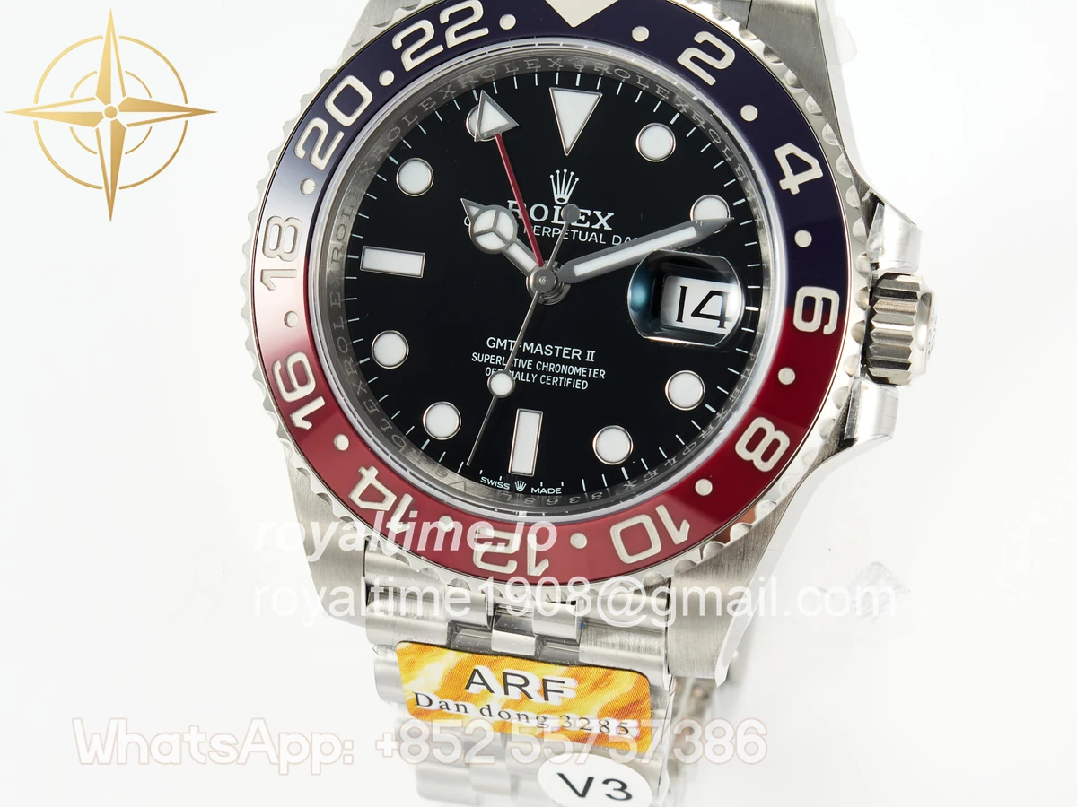 Rolex GMT-Master II 126710 Blue/Red Ceramic ARF on Jubilee Bracelet DD3285 CHS V3 - Image 11