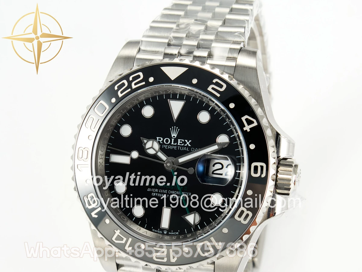 Rolex GMT-Master II 126710 GRNR Black/Gray Ceramic ARF on Jubilee Bracelet DD3285 CHS V3 - Image 11