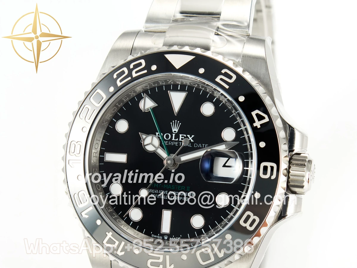 Rolex GMT-Master II 126710 GRNR Black/Gray Ceramic ARF on Oyster Bracelet DD3285 CHS V3 - Image 11