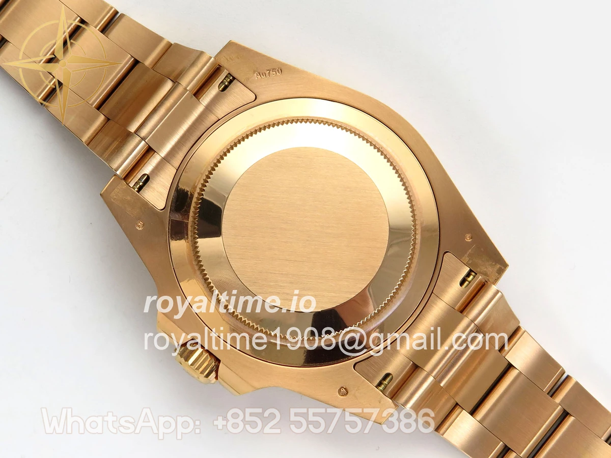 Rolex GMT-Master II 126715 CHNR Black/Brown Ceramic VF on RG Bracelet DD3285 - Image 11