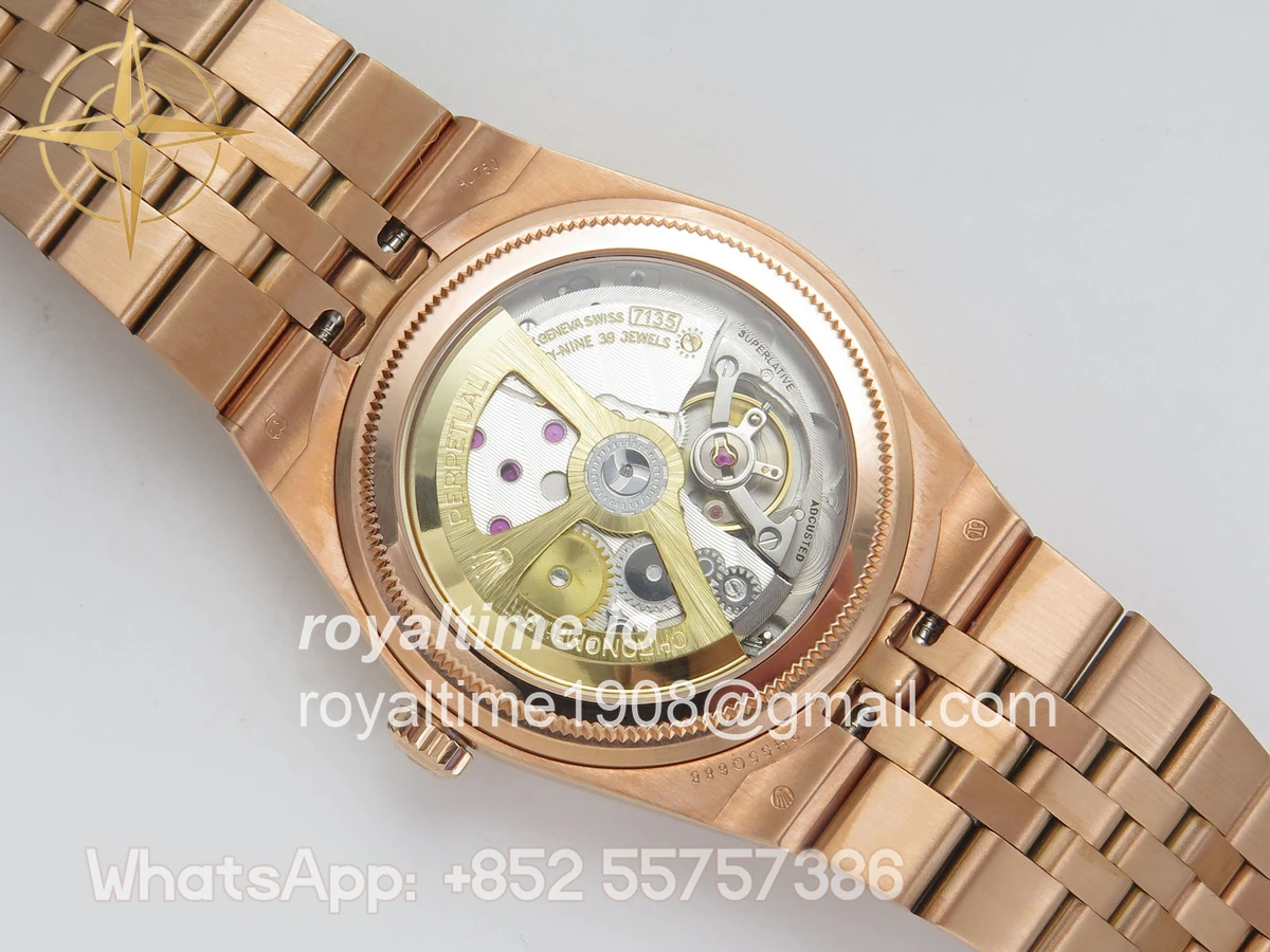 Rolex Land Dweller 127335 DIWF White Dial on RG Bracelet A7135 - Image 11