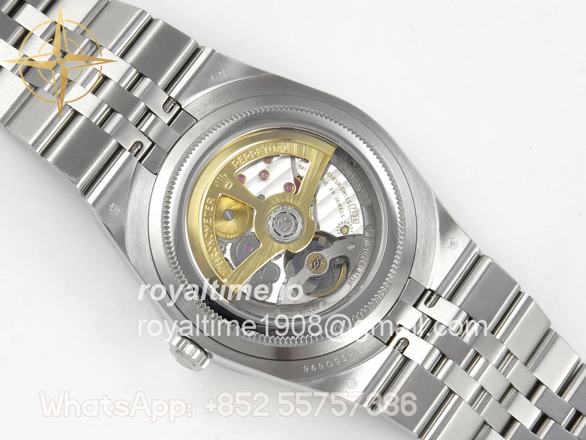 Rolex Land Dweller 127336 DIWF Ice Blue Textured Dial Diamonds Bezel on SS Bracelet A7135 - Image 11