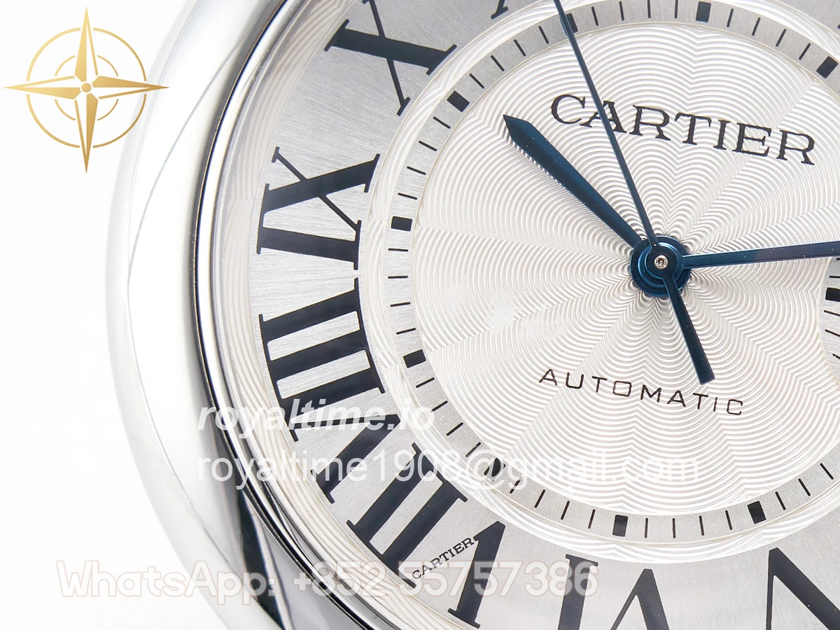 Cartier Ballon Bleu 42mm SS AF White Texture Dial on SS Bracelet A2824 V5 - Image 11