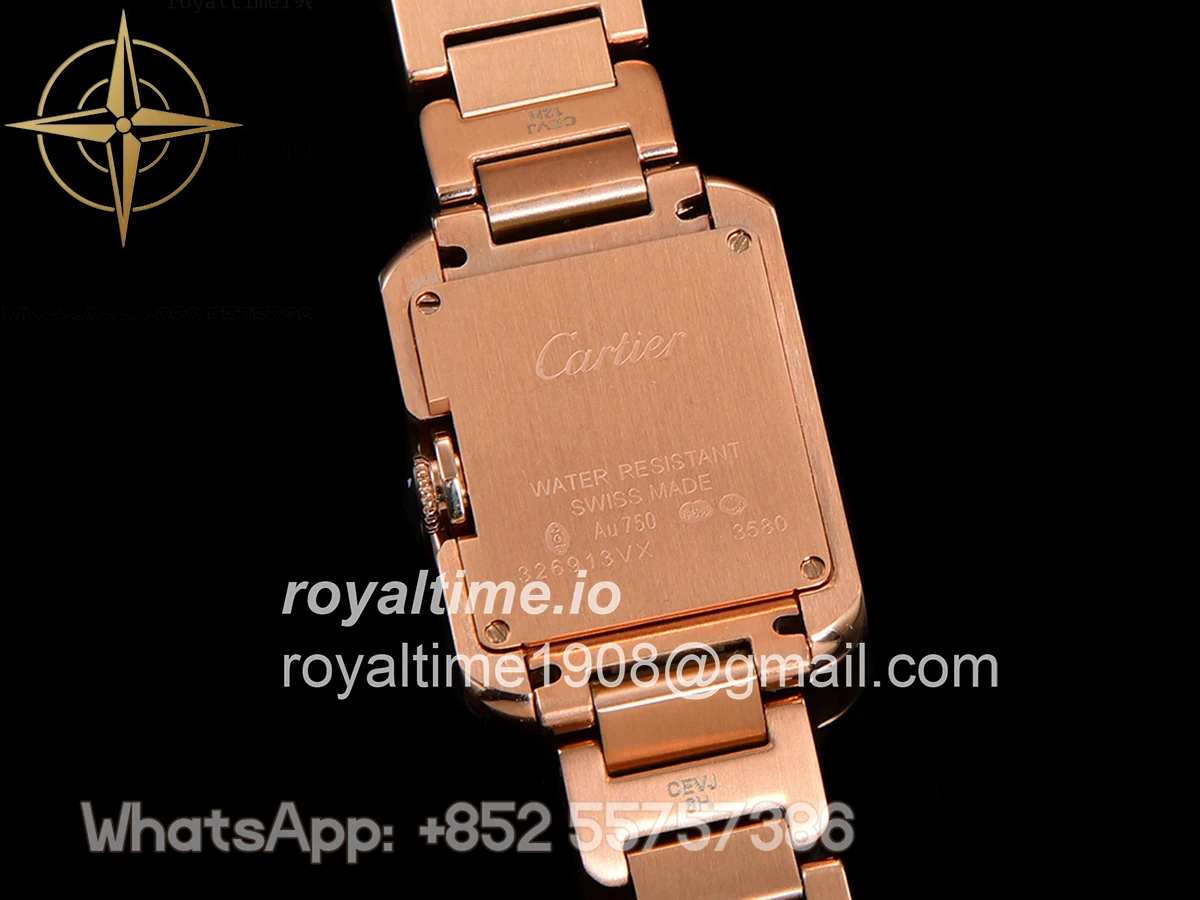 Cartier Tank Anglaise 30.2mm White Dial in Rose Gold - Image 11