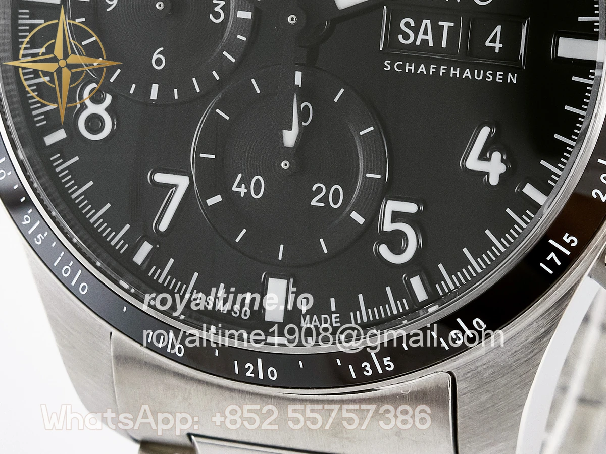 IWC Pilot’s Watch IW388307 BLSF Performance Chronograph 41mm Mercedes-AMG F1 Team SS Black Dial On Stainless steel bracelet A7750 to 69385 - Image 11