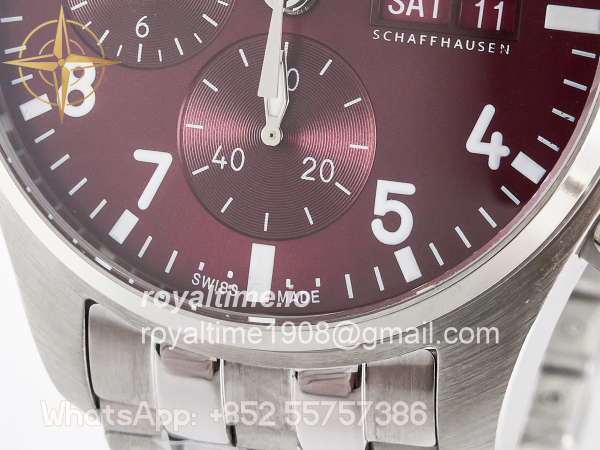 IWC Pilot’s Watch IW388107 BLSF Performance Chronograph 41mm Chinese New Year Special Edition SS Red Dial On Stainless steel bracelet A7750 to 69385 - Image 11