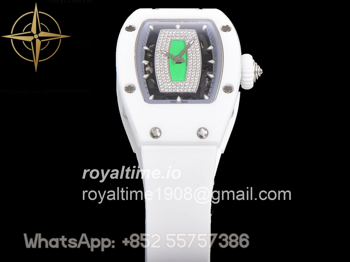 Richard Mille RM 007 Automatic Ladies White Ceramic Green - Image 11