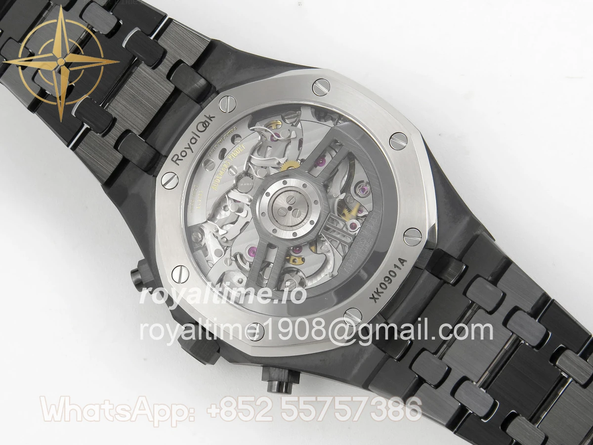 Audemars Piguet Royal Oak Chrono 26240 Black Ceramic Blue Dial APSF on Ceramic Bracelet SA4401 - Image 11