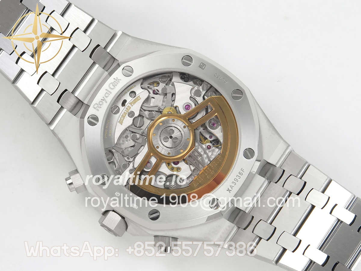 Audemars Piguet Royal Oak Chrono 26240 Frosted SS DDF Black/White Dial on SS Bracelet DD4401 - Image 11