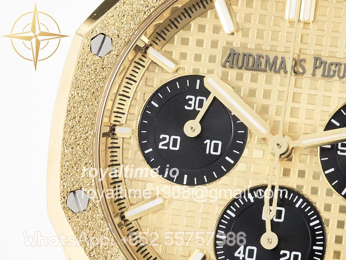 Audemars Piguet Royal Oak Chrono 26240 Frosted YG APSF YG Dial on Bracelet SA4401 - Image 11
