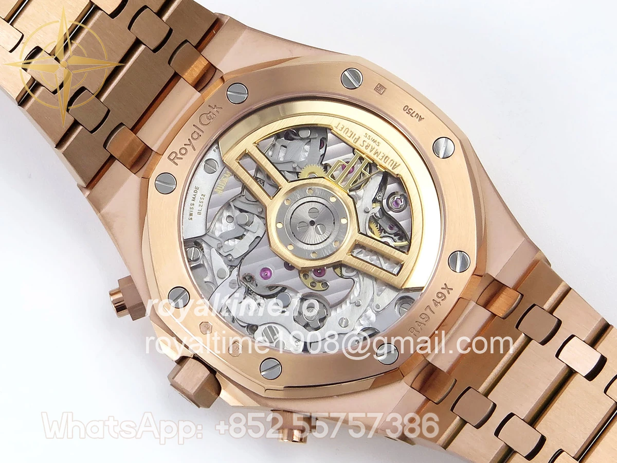 Audemars Piguet Royal Oak Chrono 26240 RG APSF Black Dial on RG Bracelet SA4401 - Image 11