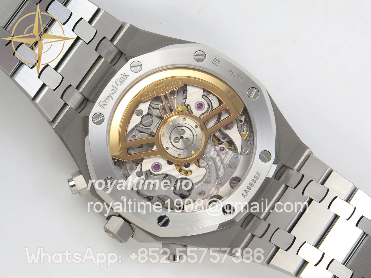 Audemars Piguet Royal Oak Chrono 26240 RG DDF Blue Dial on SS Bracelet DD4401 Gain Weight (SW Dial) - Image 11