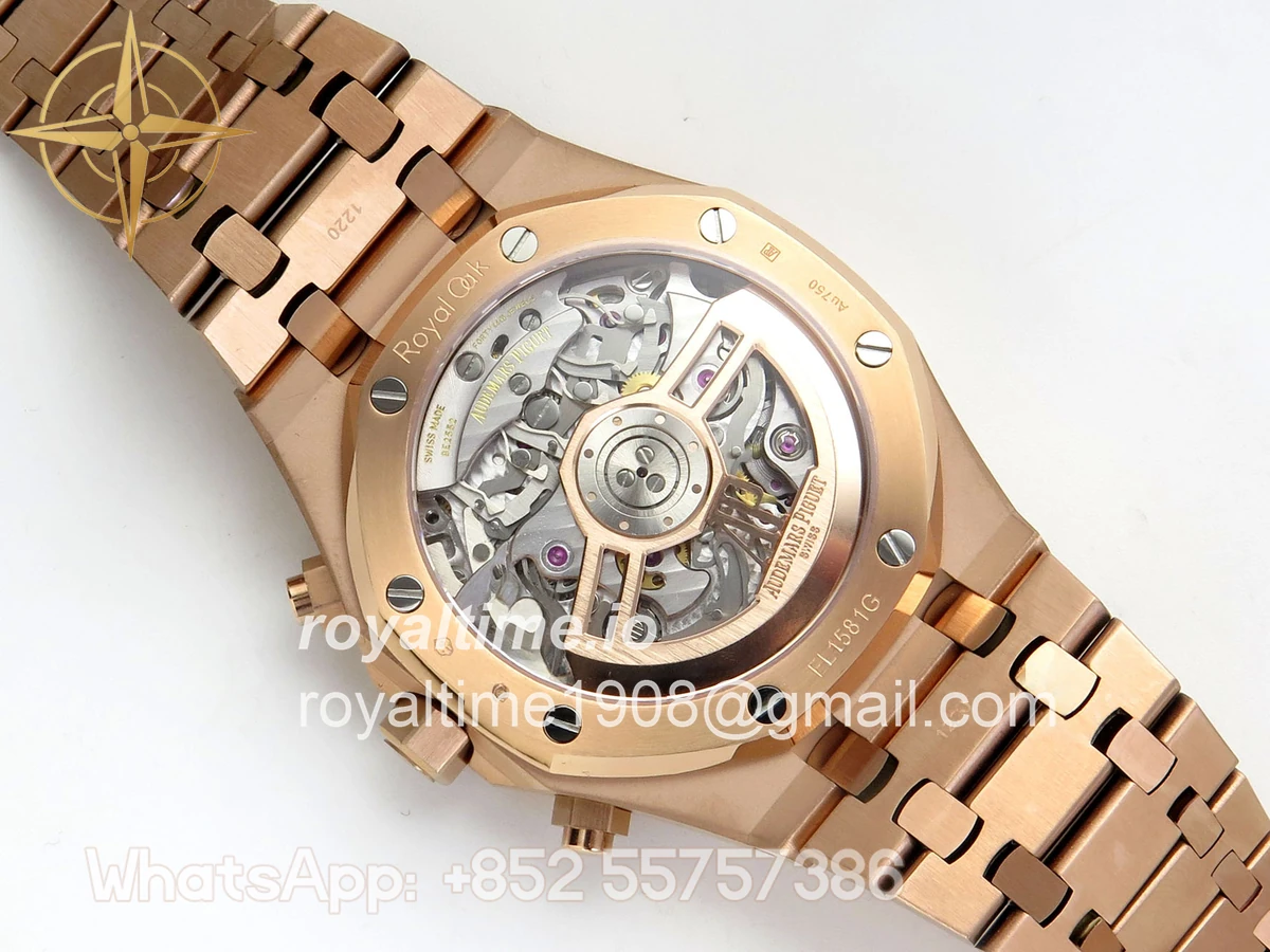 Audemars Piguet Royal Oak Chrono 26240 RG DDSF Green Dial on RG Bracelet DD4401 - Image 11