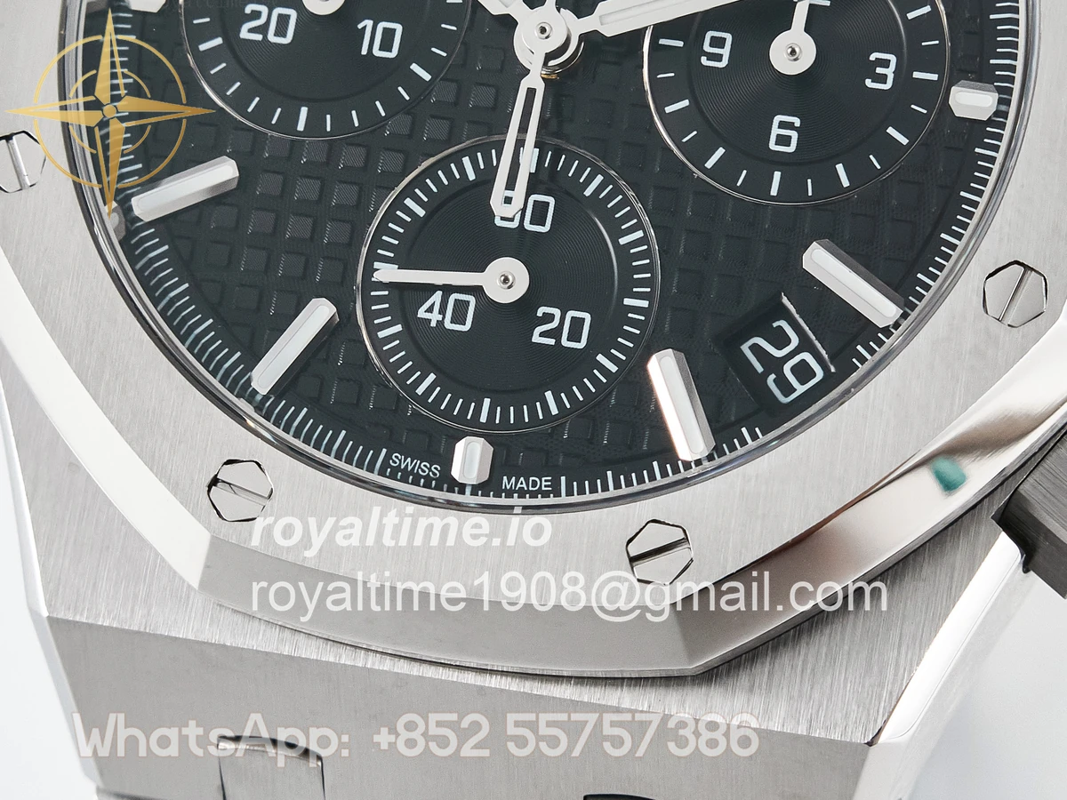Audemars Piguet Royal Oak Chrono 26240 SS APSF Black Dial on SS Bracelet SA4401 - Image 11