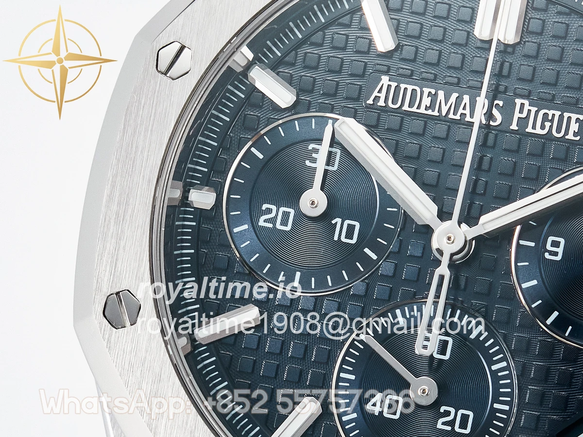 Audemars Piguet Royal Oak Chrono 26240 SS APSF Blue Dial on SS Bracelet SA4401 - Image 11