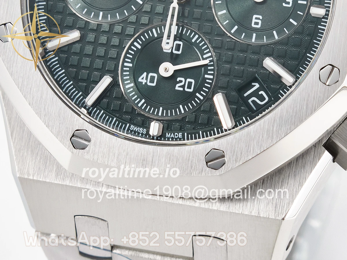 Audemars Piguet Royal Oak Chrono 26240 SS APSF Green Dial on SS Bracelet SA4401 - Image 11