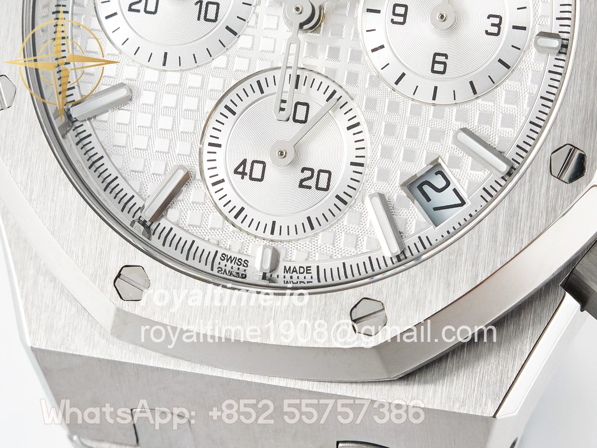 Audemars Piguet Royal Oak Chrono 26240 SS APSF Silver Dial on SS Bracelet SA4401 - Image 11