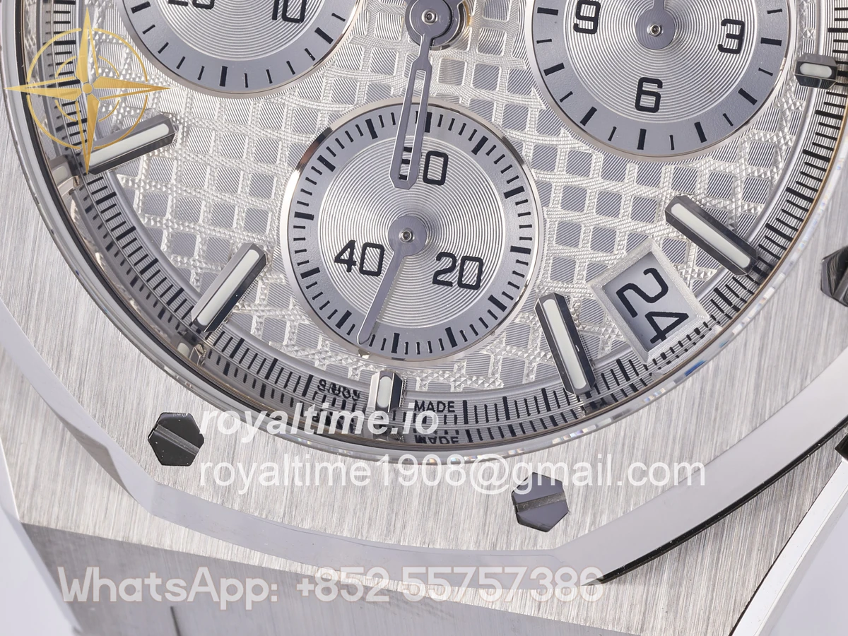 Audemars Piguet Royal Oak Chrono 26240 SS DDF Silver Dial on SS Bracelet DD4401 (50th Anniversary) - Image 11
