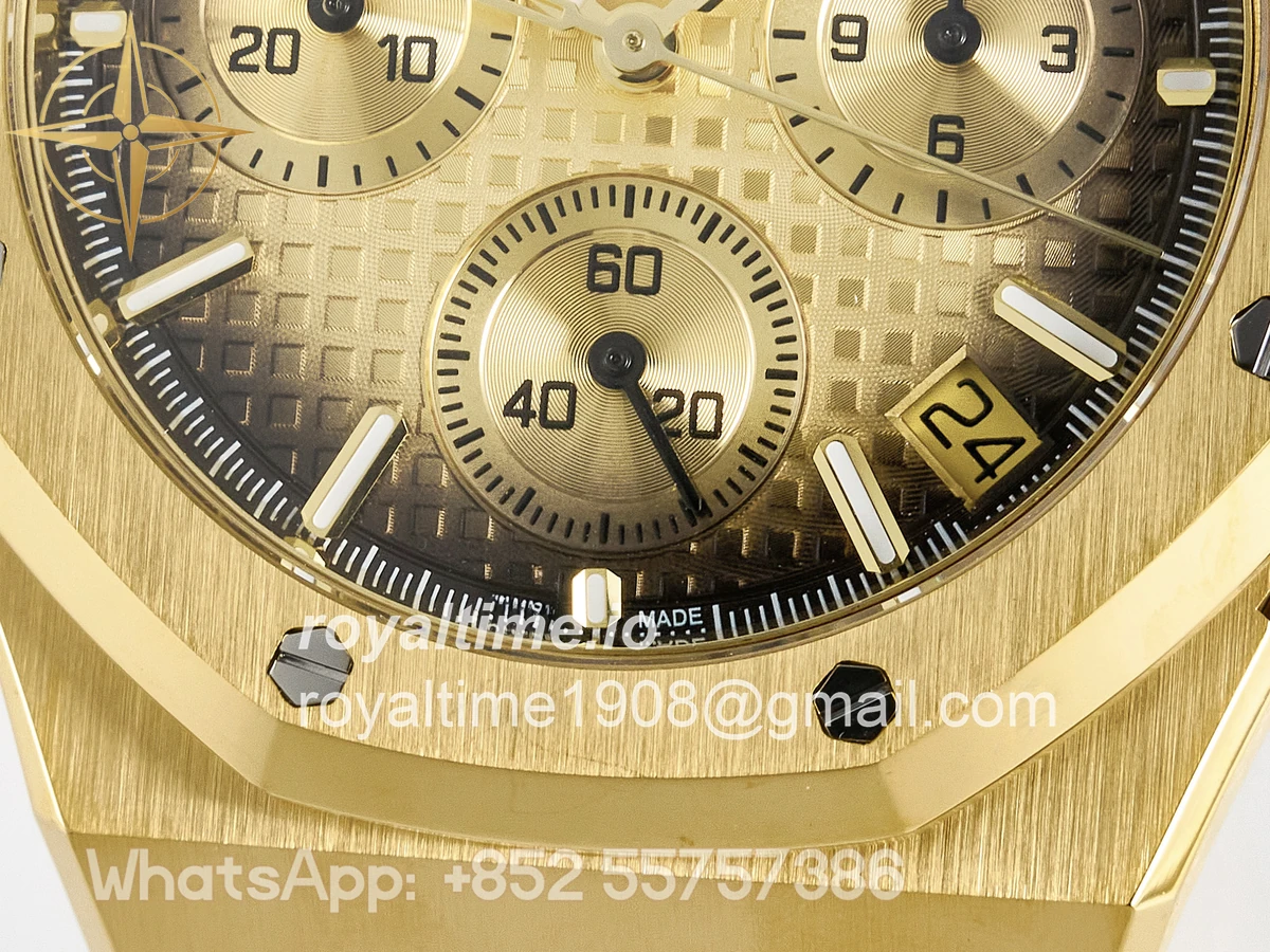 Audemars Piguet Royal Oak Chrono 26240 YG APSF YG Dial on YG Bracelet SA4401 - Image 11