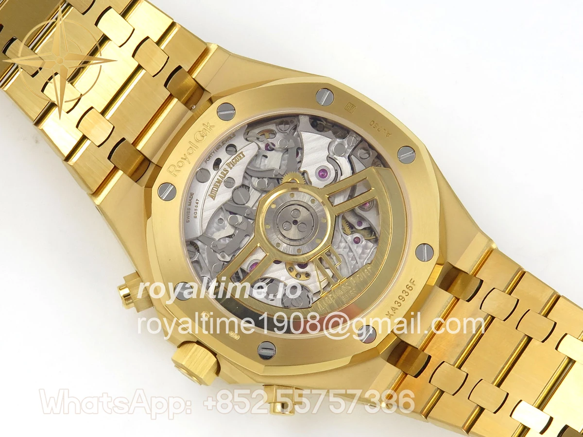Audemars Piguet Royal Oak Chrono 26240 YG DDF YG Dial on YG Bracelet DD4401 - Image 11