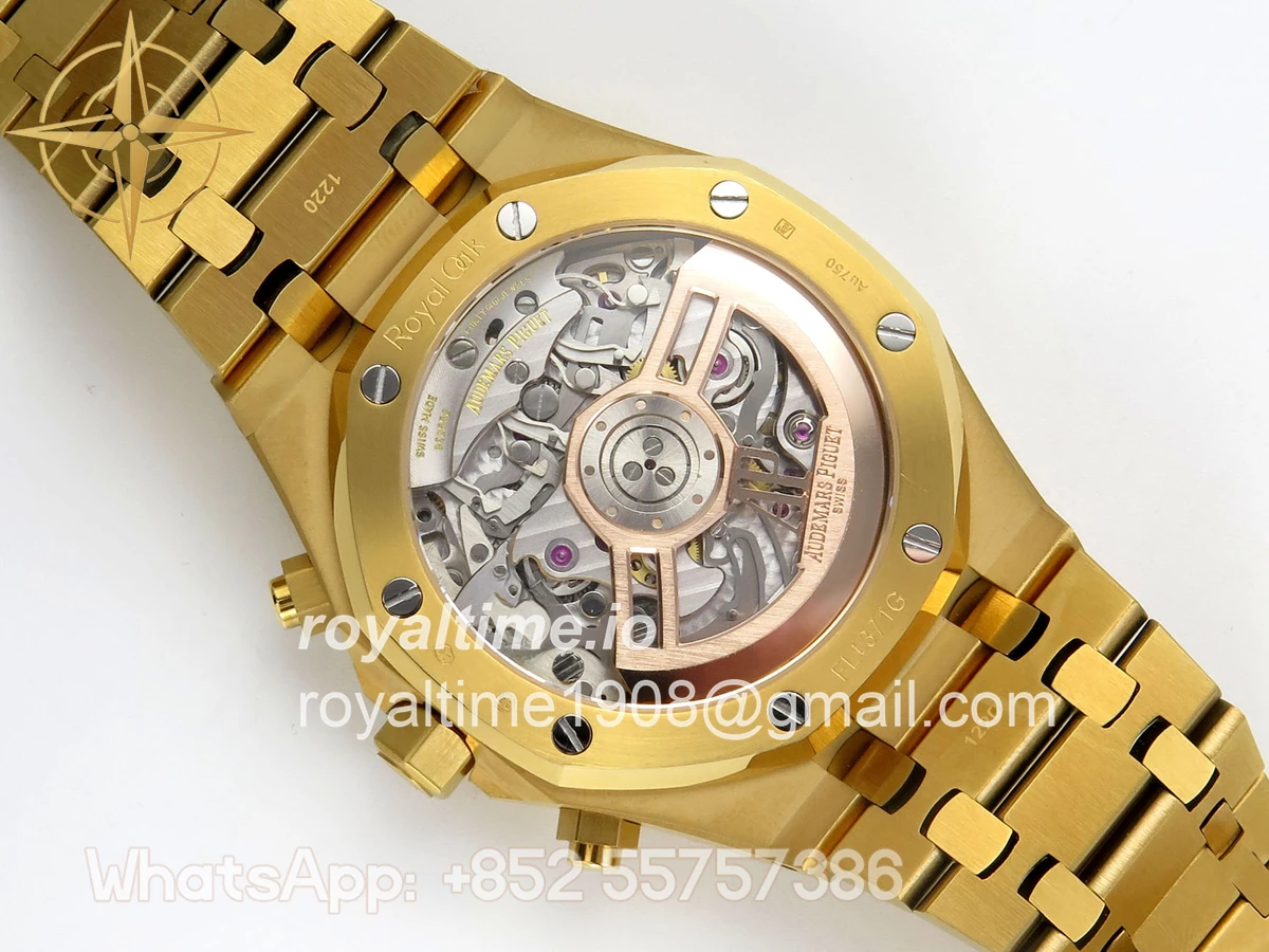 Audemars Piguet Royal Oak Chrono 26240 YG DDSF YG Smoked Dial on YG Bracelet DD4401 - Image 11