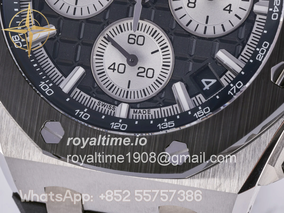 Audemars Piguet Royal Oak Offshore 43mm 26420so SS DDF Black/White Dial on Black Rubber Strap DD4401 - Image 11